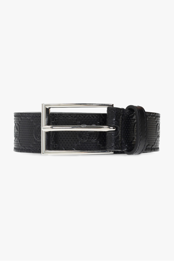 gucci antid Leather belt